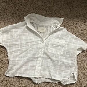 Cropped Aero Linen Shirt